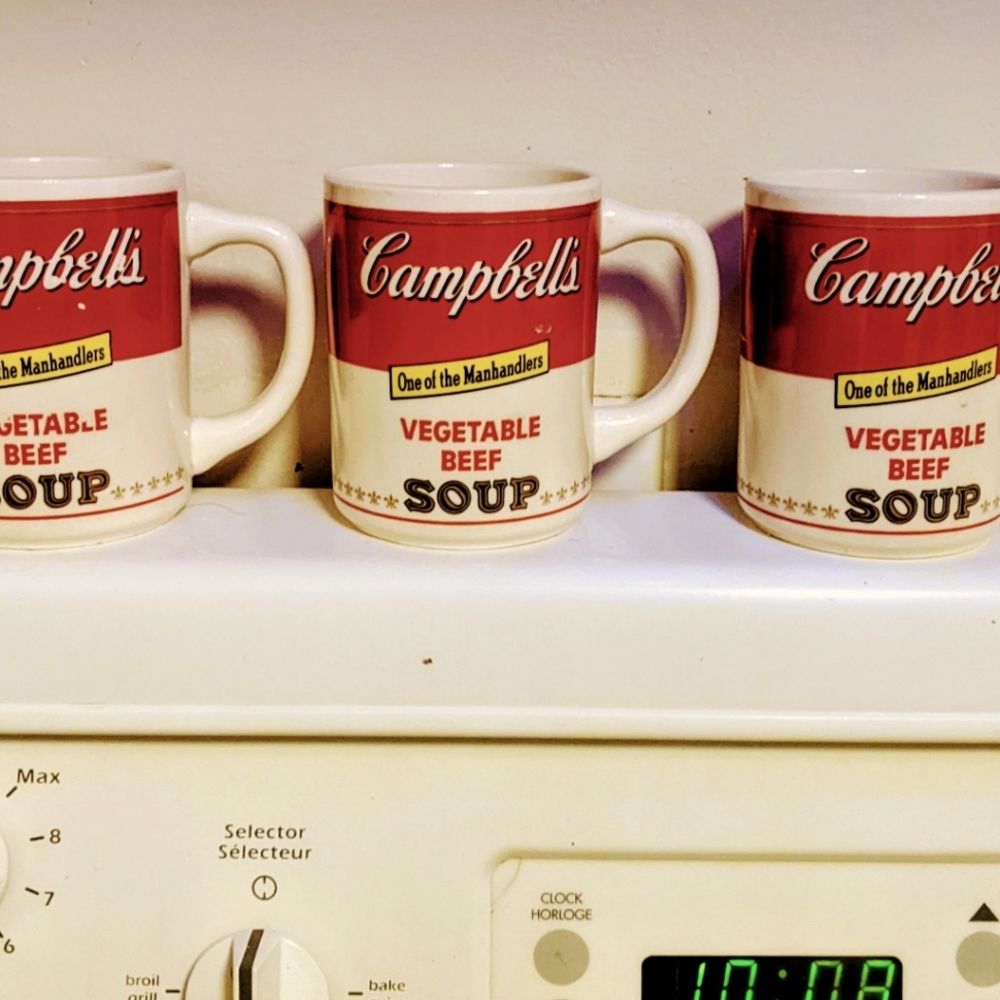 Vintage Campbell Soup Cups a collection of three
